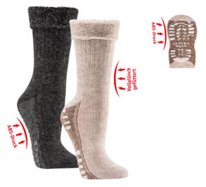 Homesocks mit Alpakawolle